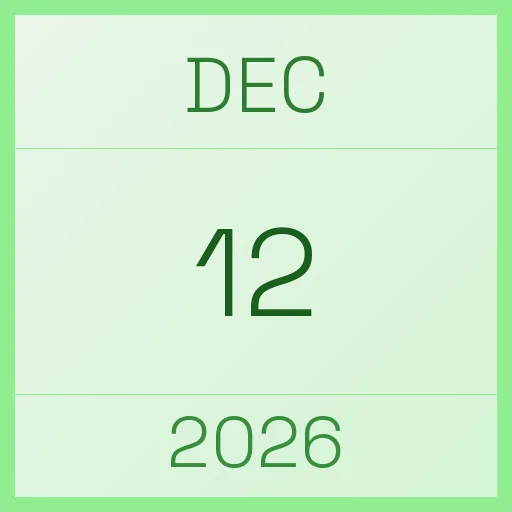 12 December 2026