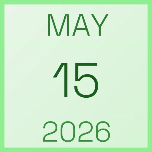 15 May 2026