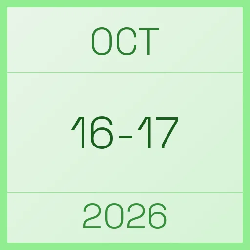 16 October 2026