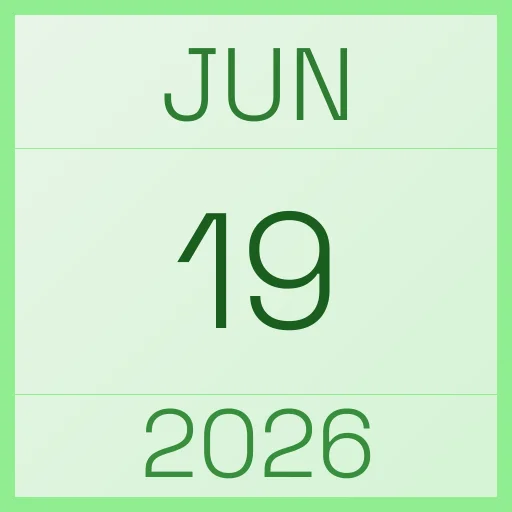 19 June 2026