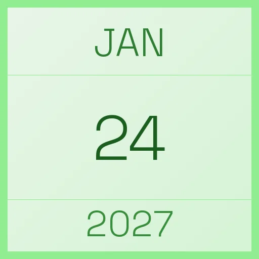 24 January 2027