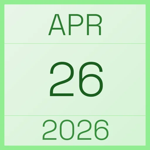 26 April 2026