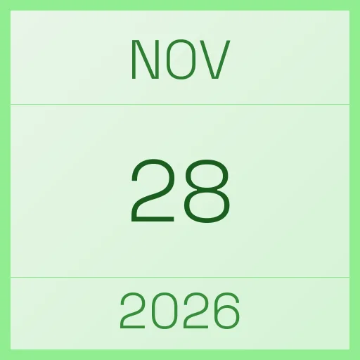 28 November 2026