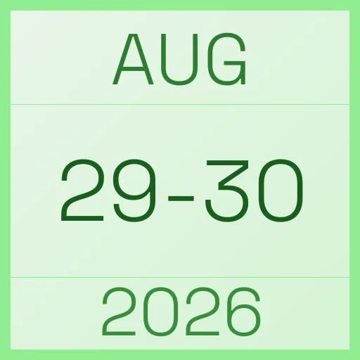 29 August 2026
