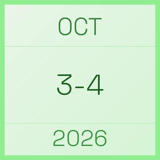  3 October 2026
