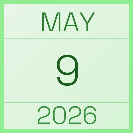  9 May 2026