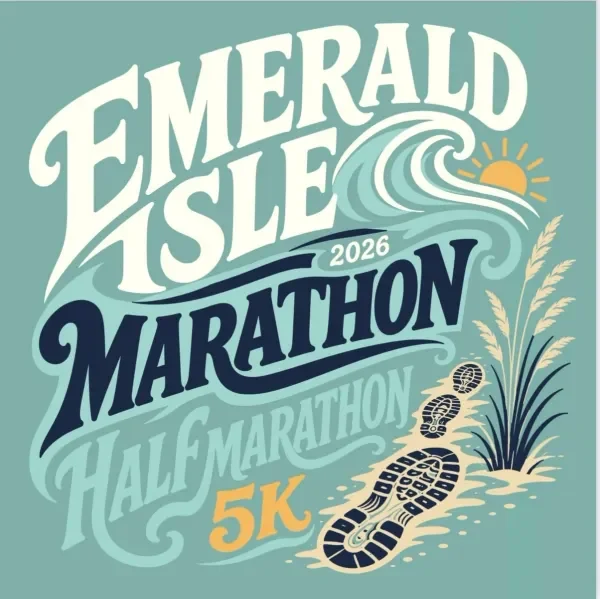 Logo of Emerald Isle Marathon 2026