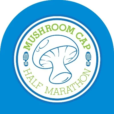 Logo of Mushroom Cap Half Marathon and Fungi 5 Miler 2026