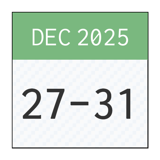 2025 Holiday Five, Dec 27–31, 2025
