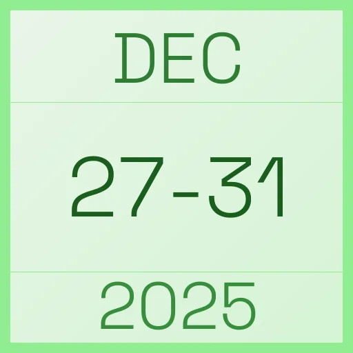 2025 Holiday Five, Dec 27–31, 2025