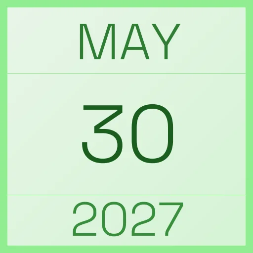 2027 Edinburgh Half Marathon, May 30, 2027
