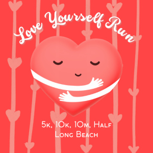Official logo of 2026 Love Yourself Run - marathon event in Long Beach, United States 2026