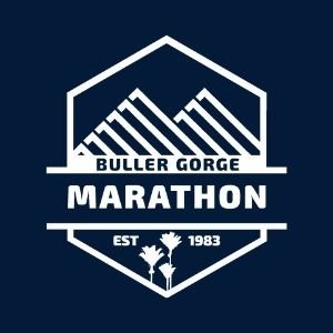 Official logo of 2026 Buller Gorge Marathon - marathon event in Westport, New Zealand 2026