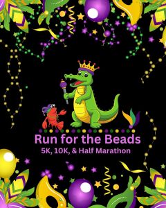 Official logo of 2026 Run for The Beads by Califlow Runs - marathon event in Long Beach, United States 2026