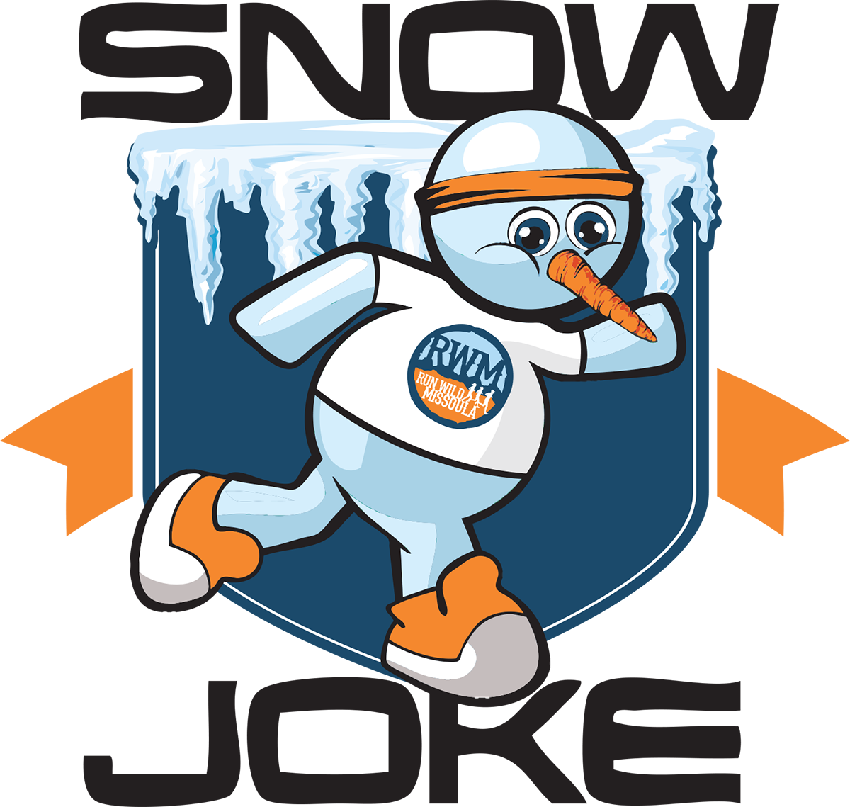 Official logo of 2026 Snow Joke Half Marathon - marathon event in Seeley Lake, United States 2026