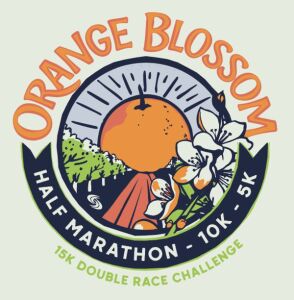 Official logo of 2026 Adventhealth Orange Blossom Half Marathon - marathon event in Frostproof, United States 2026