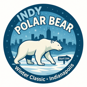 Official logo of 2026 Polar Bear Winter Classic - marathon event in Indianapolis, United States 2026