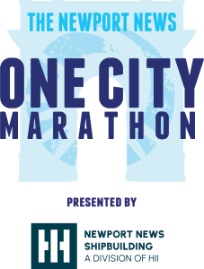 Official logo of 2026 Newport News One City Marathon - marathon event in Newport News, United States 2026