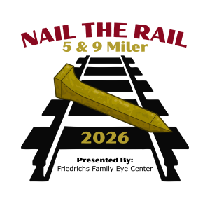 Official logo of 2026 Nail The Rail - marathon event in Martinsville, United States 2026