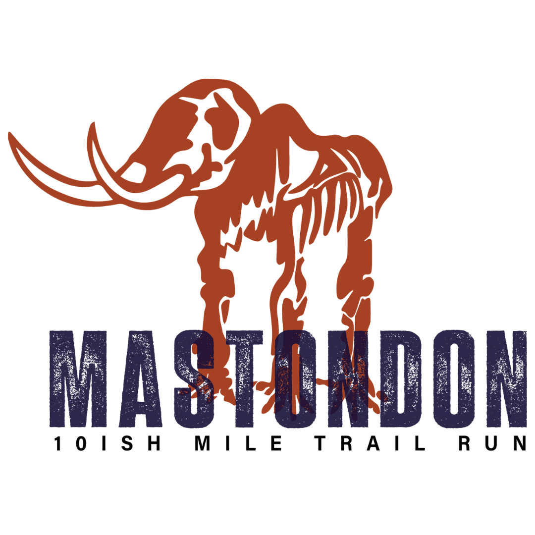 Official logo of 2026 Mastondon 10ish Mile Trail Race - marathon event in Redmond, United States 2026