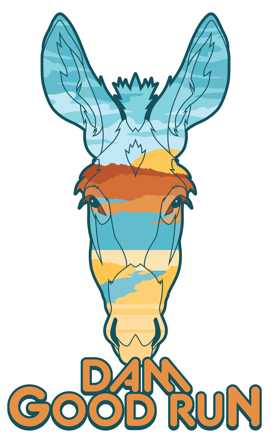 Official logo of 2026 Dam Good Run - marathon event in Morristown, United States 2026