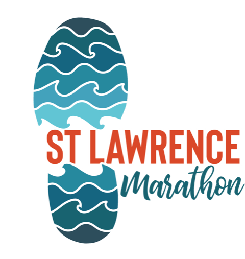 Official logo of 2026 St Lawrence Marathon - marathon event in Cornwall, Canada 2026