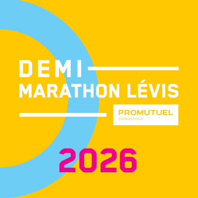 Official logo of 2026 Demi-Marathon De Lévis Promutuel Assurance - marathon event in Lévis, Canada 2026
