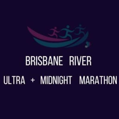 Official logo of 2026 Brisbane River Ultra Midnight Marathon - marathon event in South Brisbane, Australia 2026