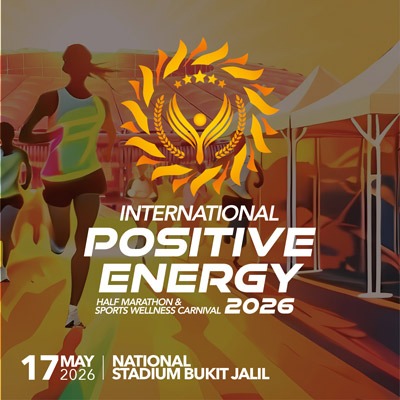 Official logo of 2026 International Positive Energy Half Marathon - marathon event in Kuala Lumpur, Malaysia 2026