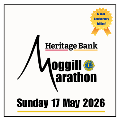 Official logo of 2026 Moggill Marathon - marathon event in Moggill, Australia 2026