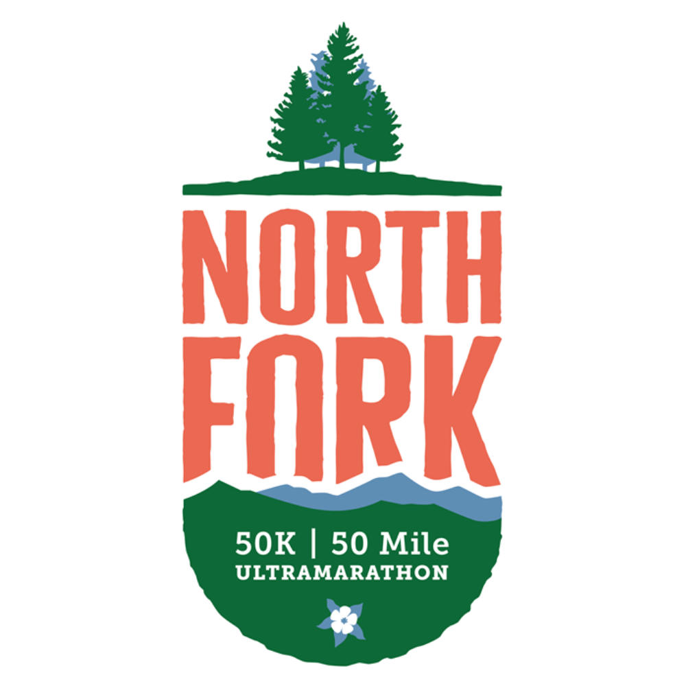 Official logo of North Fork 50 Mile/50K 2026 - marathon event in Buffalo Creek, United States 2026