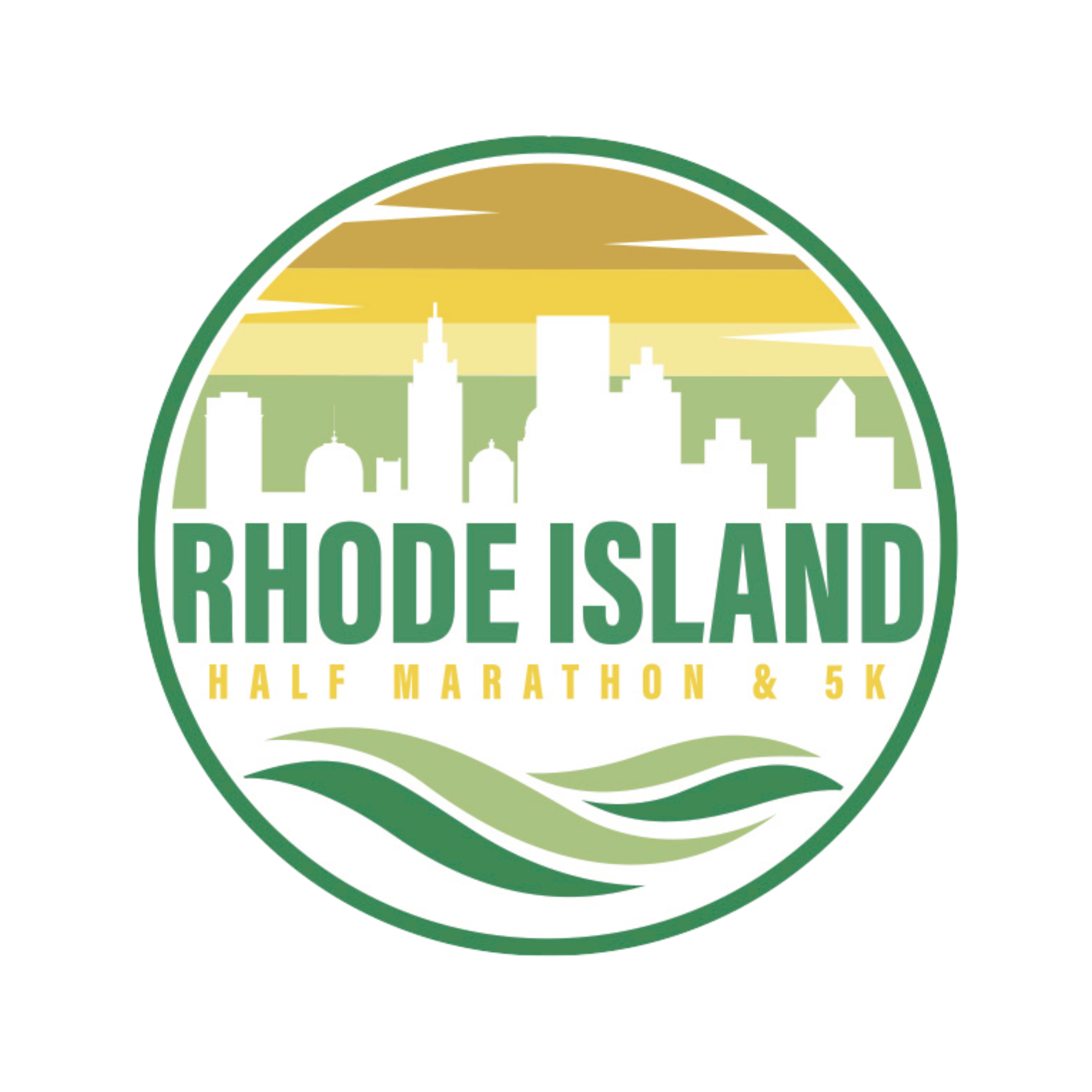 Official logo of Rhode Island Half Marathon and 5K 2026 - marathon event in East Providence, United States 2026