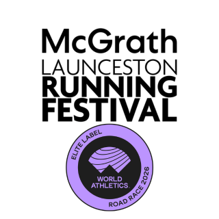 Official logo of Mcgrath Launceston Running Festival 2026 - marathon event in Launceston, Australia 2026