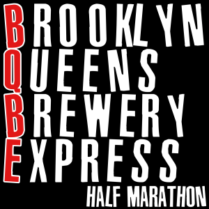 Official logo of The Tenth Annual Brooklyn Queens Brewery Express Half Marathon 2026 - marathon event in Glendale, United States 2026