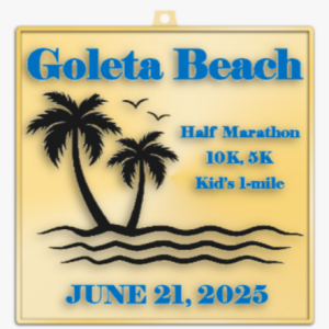 Official logo of Goleta Beach Half Marathon 2026 - marathon event in Goleta, United States 2026