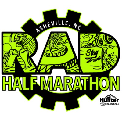 Official logo of RAD Half Marathon 2026 - marathon event in Asheville, United States 2026