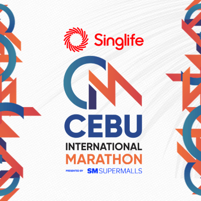 Official logo of Singlife CEBU International Marathon 2026 - marathon event in Cebu City, Philippines 2026