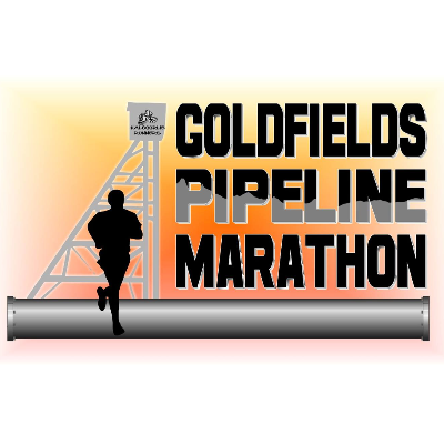 Official logo of Goldfields Pipeline Marathon 2026 - marathon event in Kalgoorlie - Boulder, Australia 2026