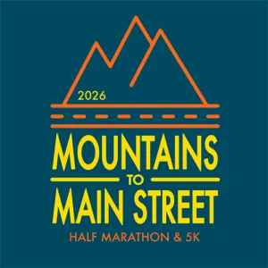 Official logo of Mountains to Mainstreet Half Marathon 2026 - marathon event in Greenville, United States 2026