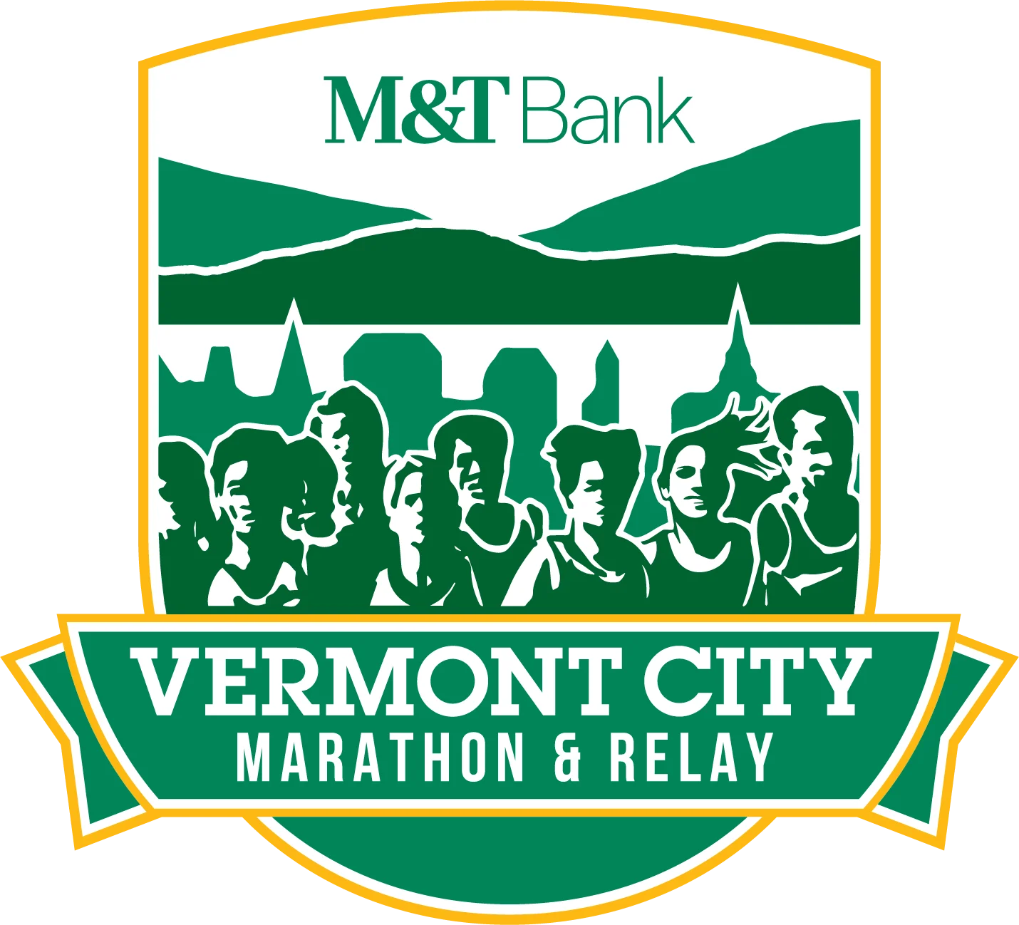 Official logo of M&amp;T Bank Vermont City Marathon 2026 - marathon event in Burlington, United States 2026
