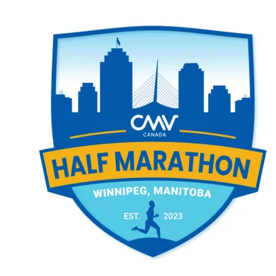 Official logo of CMV Canada Half Marathon 2026 - marathon event in Winnipeg, Canada 2026