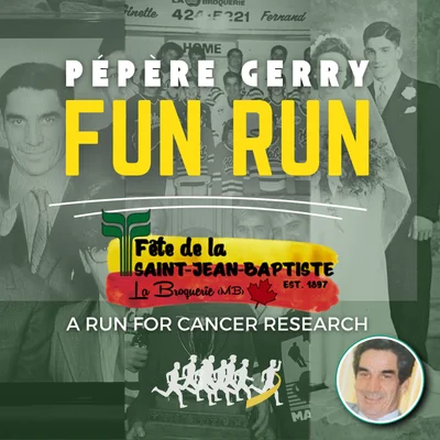 Official logo of Pépère Gerry Run 2026 - marathon event in La Broquerie, Canada 2026