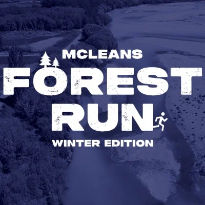 Official logo of Mcleans Forest Run 2026 - marathon event in Christchurch, New Zealand 2026