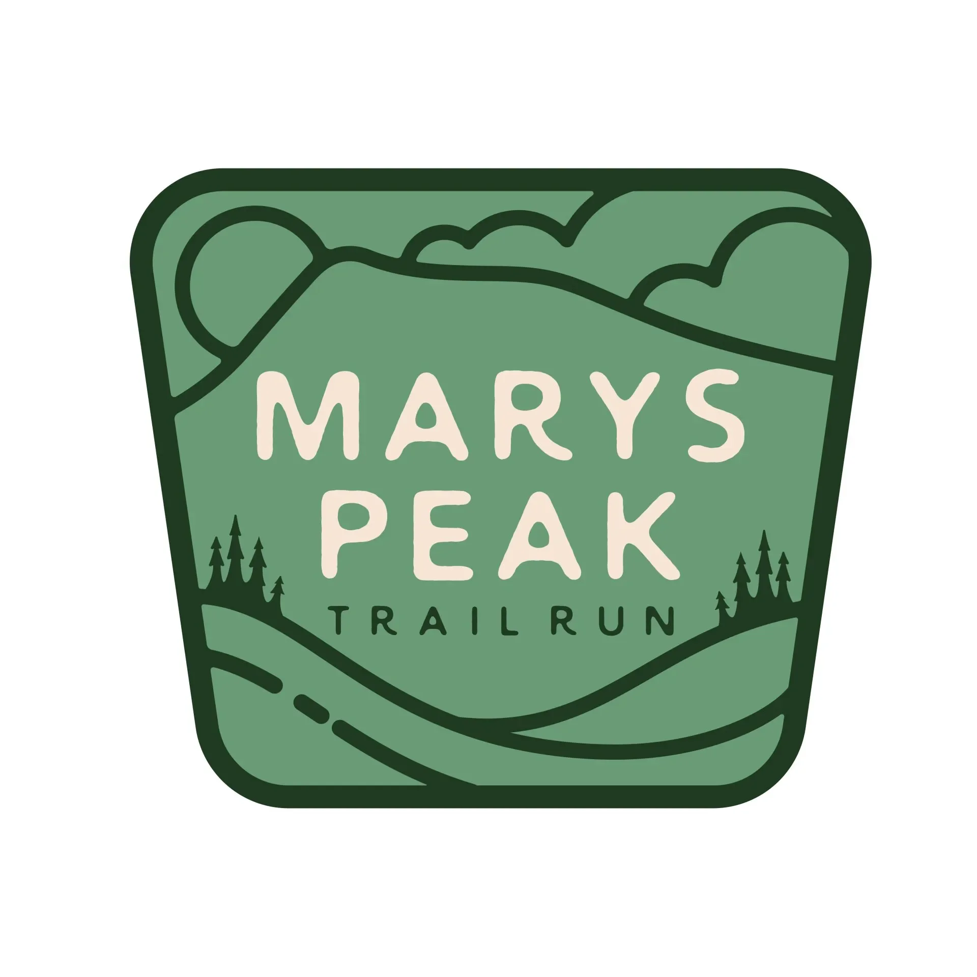 Official logo of Marys Peak Trail Run 2026 - marathon event in Blodgett, United States 2026