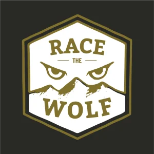 Official logo of Race The Wolf 2026 - marathon event in Sandpoint, United States 2026